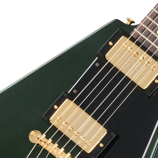 Gibson Custom 1958 Mahogany Flying V Reissue, VOS, British Racing Green Electric Guitar Gibson Custom