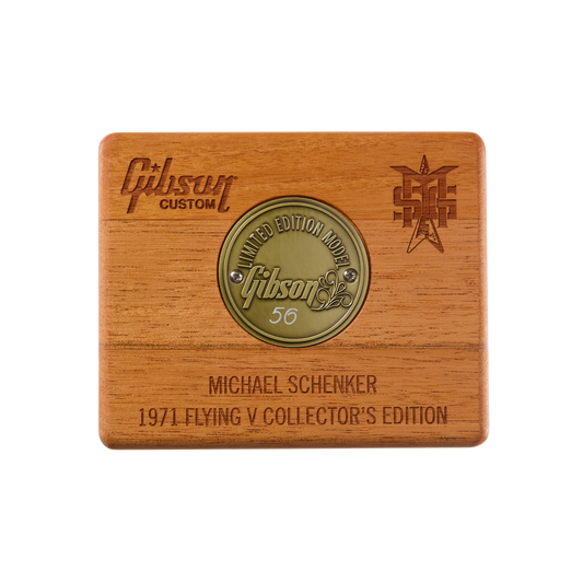 Gibson Custom Michael Schenker 1971 Flying V Collector’s Edition, Black/White Electric Guitar Gibson