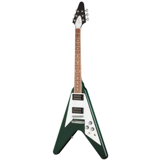 Gibson Flying V 70s, British Racing Green, Exclusive Electric Guitar Gibson