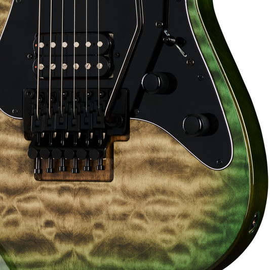 Kramer Volante Quilt HHFR, Ultramarine Burst Electric Guitar Kramer