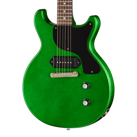 Gibson Custom 1960 Les Paul Junior Double Cut Reissue, VOS, Green Sparkle Electric Guitar Gibson Custom