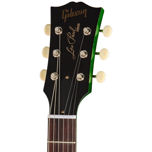 Gibson Custom 1960 Les Paul Junior Double Cut Reissue, VOS, Green Sparkle Electric Guitar Gibson Custom